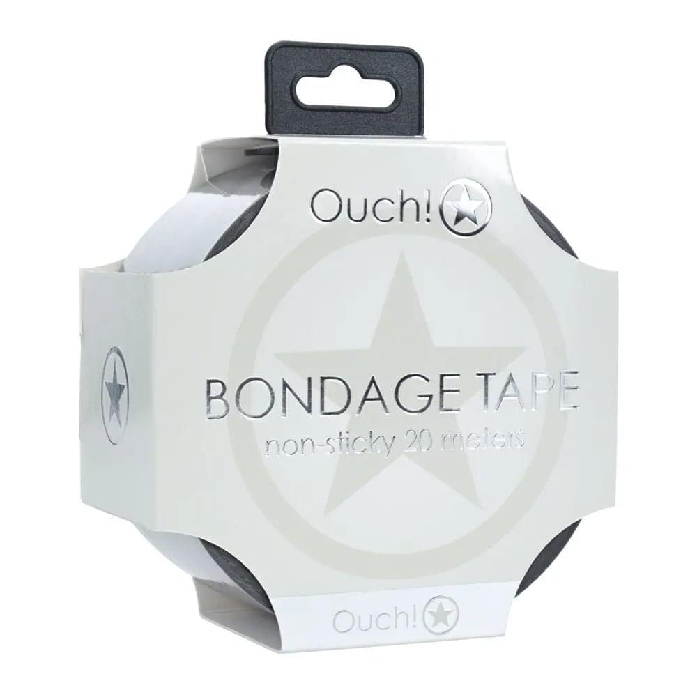 OUCH! PVC Non-Stick Tape - Silver - Silver Bondage Tape - 20 metre Length Shots Toys Discreet Intimate Essentials.