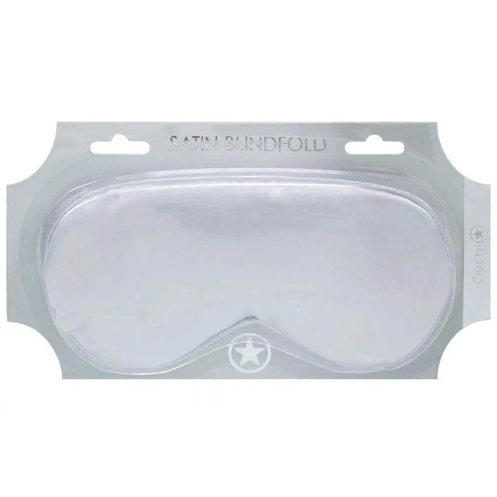 OUCH! Satin Mask - Silver - Silver Eye Mask Shots Toys Discreet Intimate Essentials.