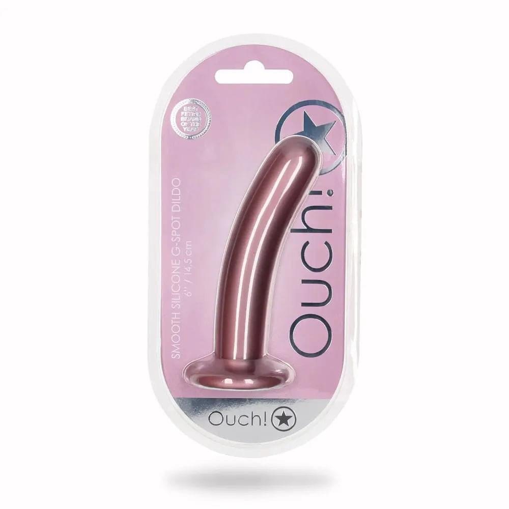 OUCH! Smooth Silicone G-Spot Dildo - 6'' / 14.5 cm -  14.5 cm Dildo Shots Toys Discreet Intimate Essentials.