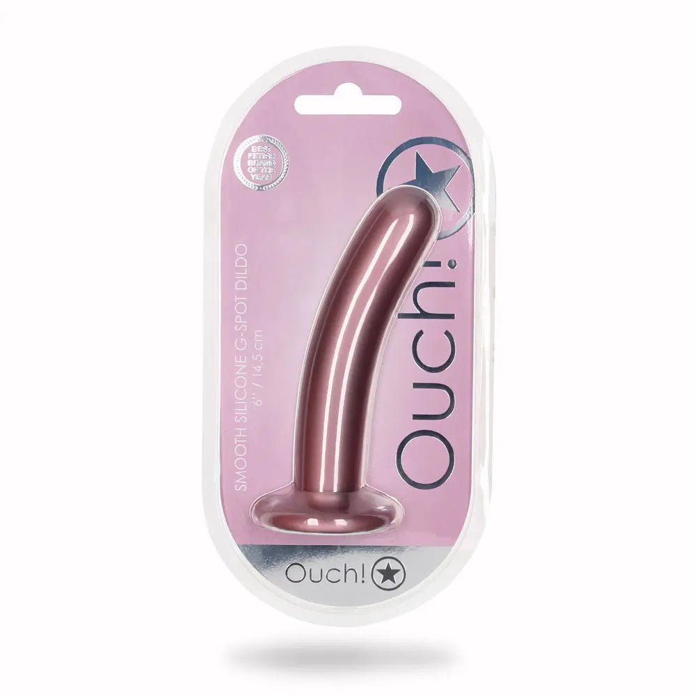 Shop affordable quality OUCH! Smooth Silicone G-Spot Dildo - 6'' / 14.5 cm - 14.5 cm Dildo - Discreet Intimate Essentials - DONGS - Shots Toys