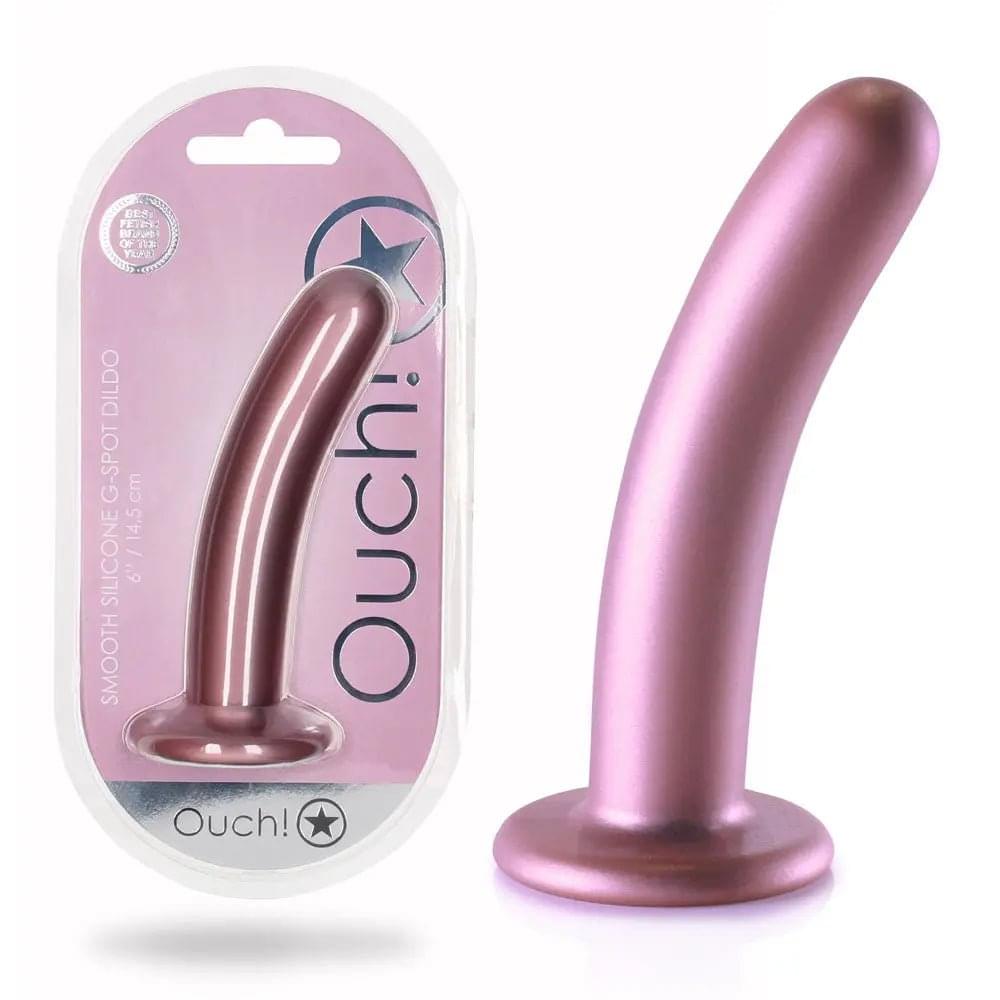 OUCH! Smooth Silicone G-Spot Dildo - 6'' / 14.5 cm -  14.5 cm Dildo Shots Toys Discreet Intimate Essentials.