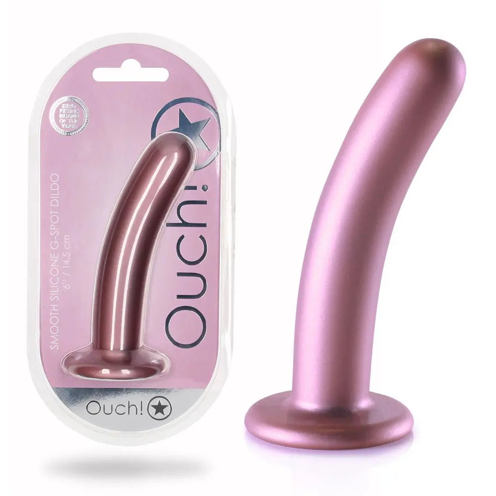 Shop affordable quality OUCH! Smooth Silicone G-Spot Dildo - 6'' / 14.5 cm - 14.5 cm Dildo - Discreet Intimate Essentials - DONGS - Shots Toys