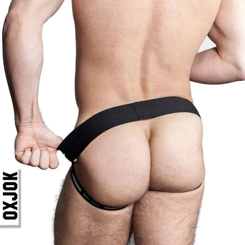 Oxballs Airmesh Swagger Jockstrap Tar Black OxBalls Discreet Intimate Essentials.