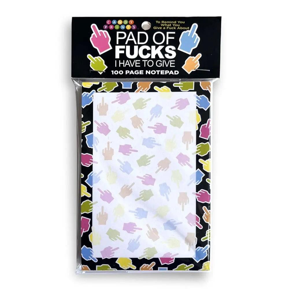 Pad Of Fucks I Have To Give! Notepad - Novelty Notepad - 100 Pages Little Genie Discreet Intimate Essentials.