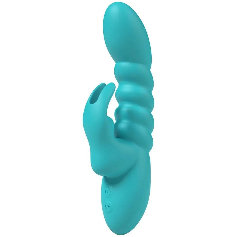 Party Up BRYNLYN - Teal - Teal 18.2 cm USB Rechargeable Rabbit Vibrator Party Up Discreet Intimate Essentials.