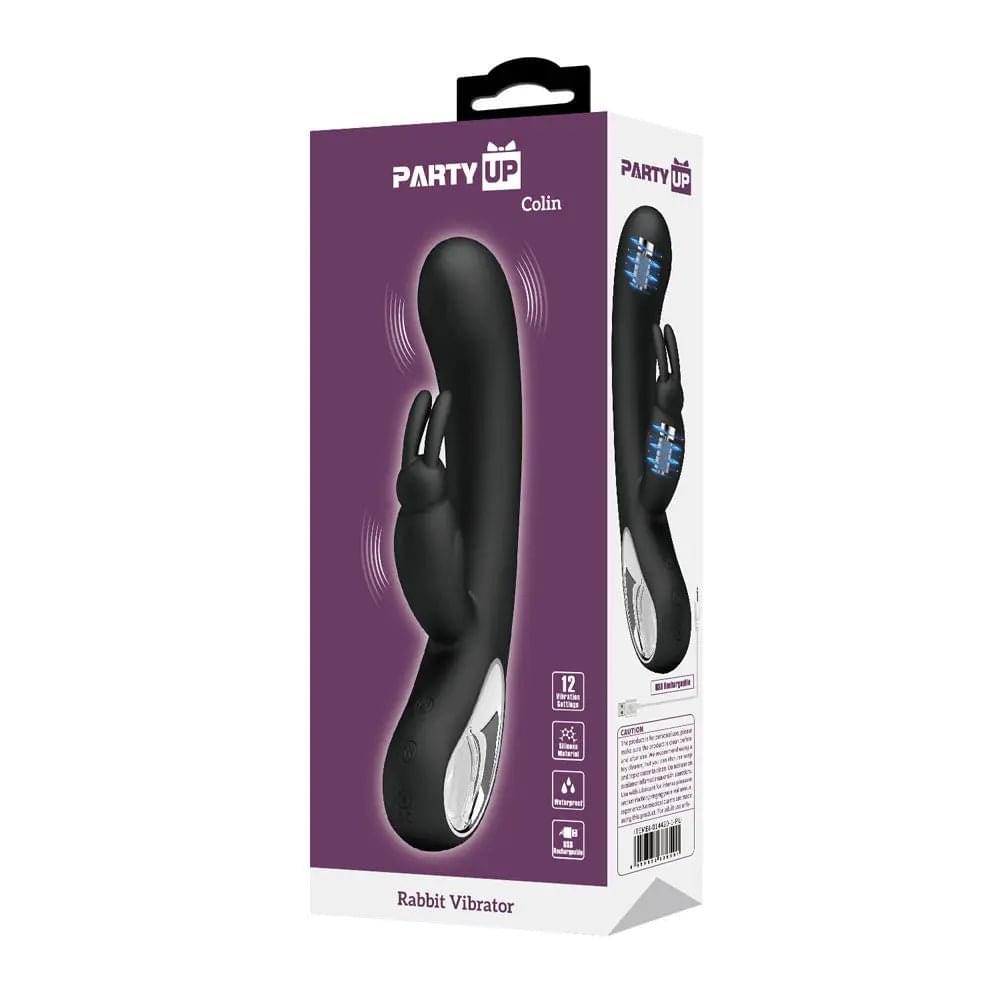 Party Up COLIN Rabbit Vibe -  -  21 cm USB Rechargeable Rabbit Vibrator Party Up Discreet Intimate Essentials.