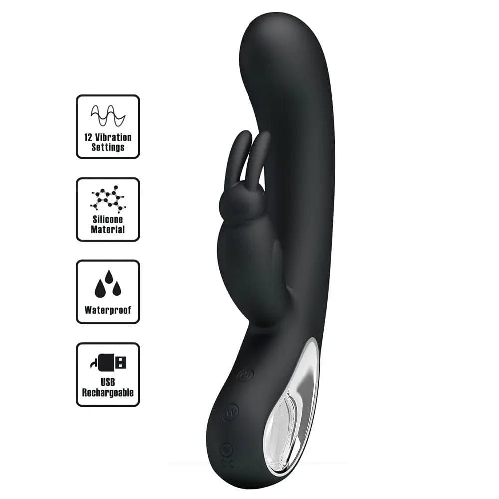 Party Up COLIN Rabbit Vibe -  -  21 cm USB Rechargeable Rabbit Vibrator Party Up Discreet Intimate Essentials.