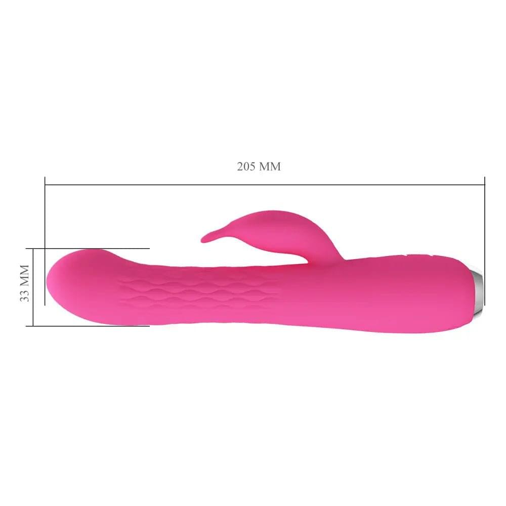 Party Up ERIC Rotating Beads Vibrator -  -  20.5 cm USB Rechargeable Rabbit Vibrator with Rotating Bead Shaft Party Up Discreet Intimate Essentials.