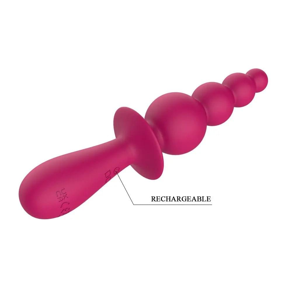 Party Up EVAJANE -  -  17.1 cm USB Rechargeable Beaded Vibrator Party Up Discreet Intimate Essentials.