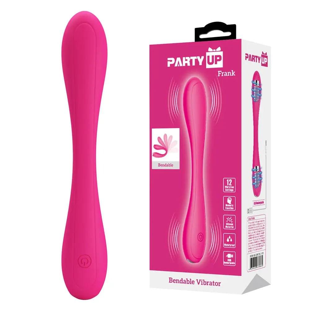 Party Up FRANK Bendable Vibe -  -  17.1 cm Bendable Vibrator Party Up Discreet Intimate Essentials.