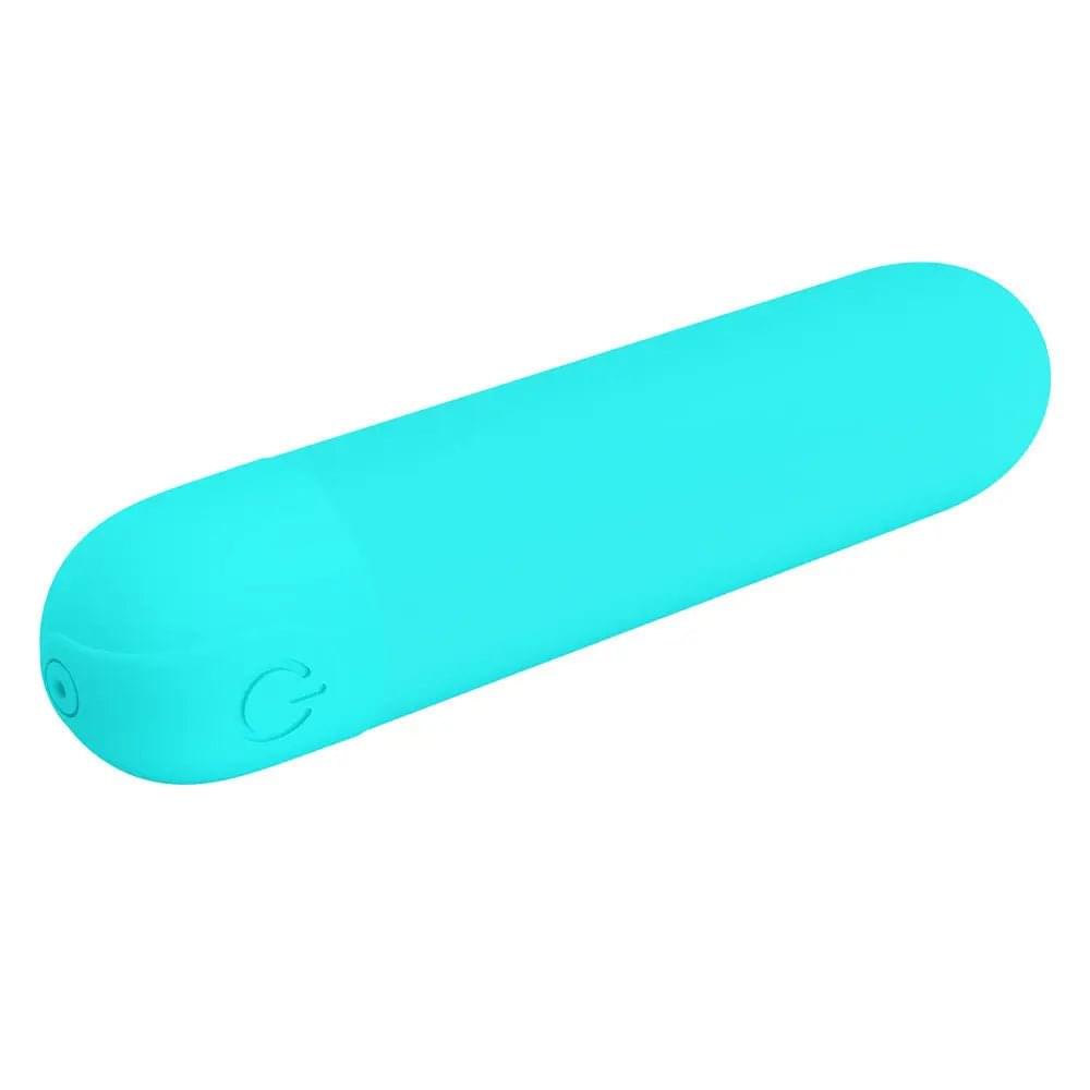 Party Up HARRY Mini Bullet - Teal - Teal 8 cm USB Rechargeable Bullet Party Up Discreet Intimate Essentials.