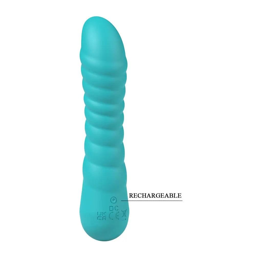 Party Up JAYLEI - Teal - Teal 14.6 cm USB Rechargeable Vibrator Party Up Discreet Intimate Essentials.