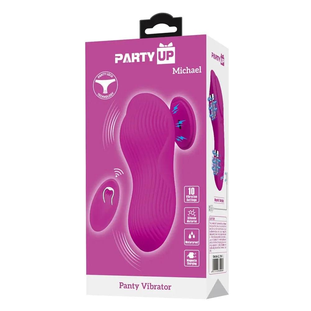 Party Up MICHAEL Panty Vibe -  -  USB Rechargeable Panty Vibrator with Wireless Remote Control Party Up Discreet Intimate Essentials.