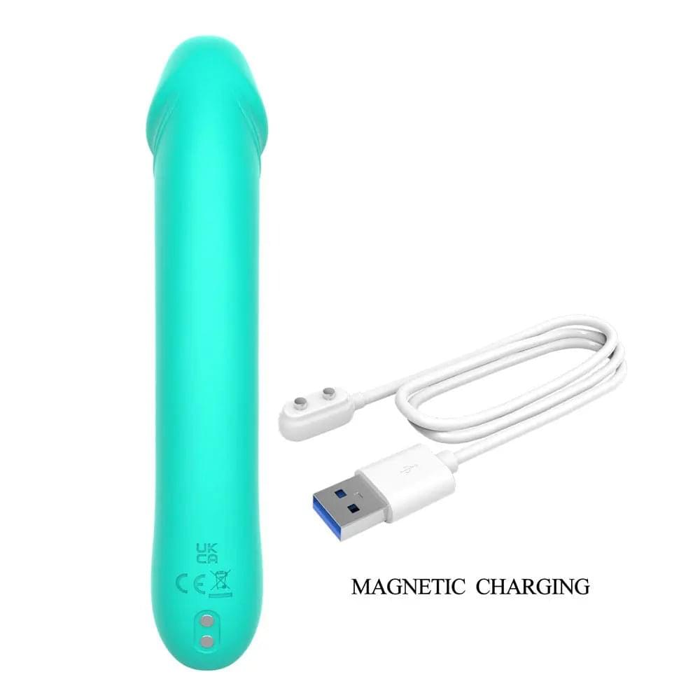 Party Up NIKI - Teal - Teal 15.4 cm USB Rechargeable Vibrator Party Up Discreet Intimate Essentials.