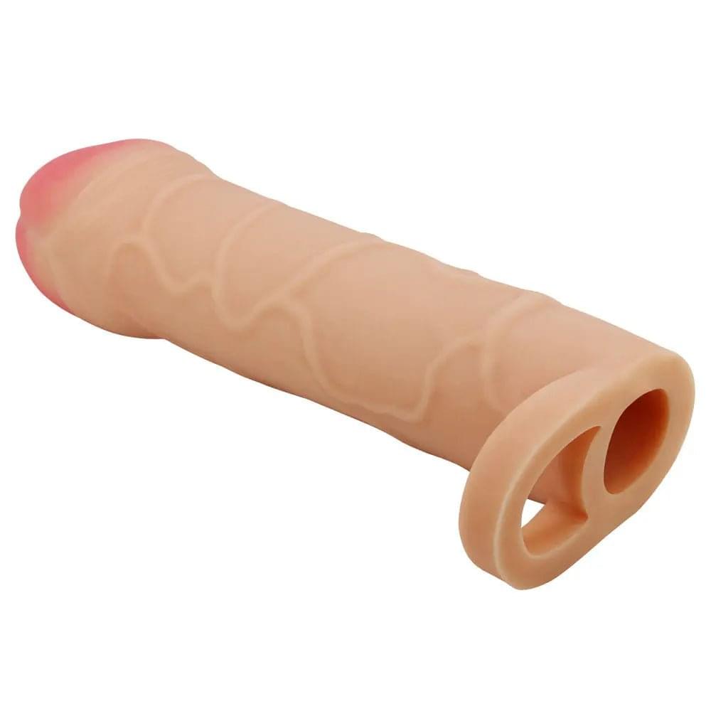 Party Up OWEN 1 Inch Extender Sleeve -  1 Inch Penis Extender Sleeve with Ball Strap Party Up Discreet Intimate Essentials.
