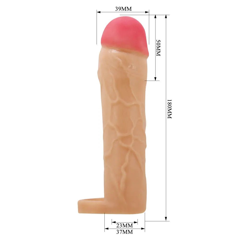 Shop affordable quality Party Up PATRICK 2 Inch Extender Sleeve - 2 Inch Penis Extender Sleeve with Ball Strap - Discreet Intimate Essentials - SLEEVES - Party Up
