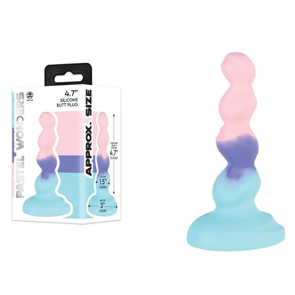 Pastel Wonders - 11.9 cm Silicone Butt Plug -  11.9 cm Butt Plug Excellent Power Discreet Intimate Essentials.