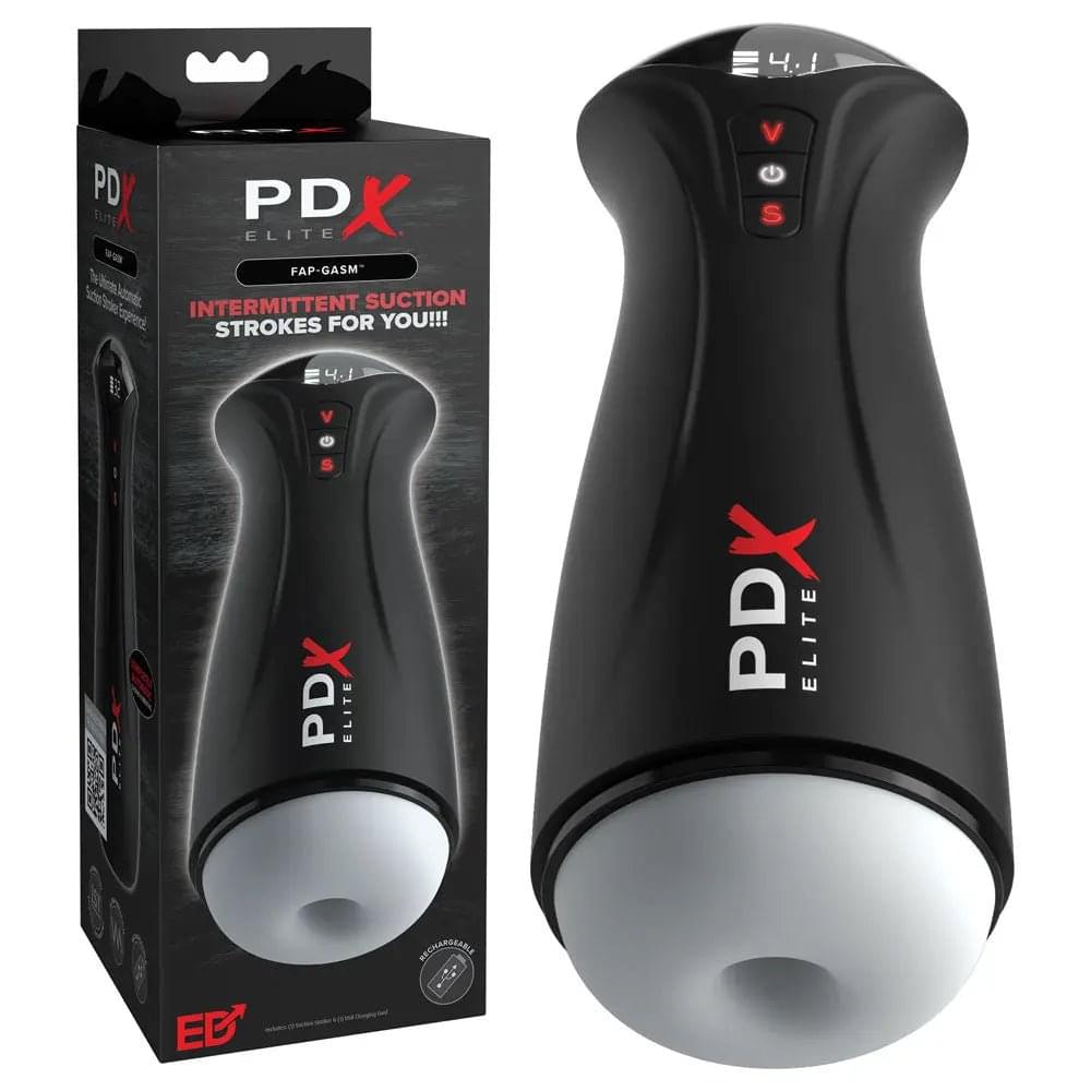 PDX Elite Fuck-Gasm - Flesh - USB Rechargeable Sucking & Vibrating Auto Stroker Pipedream Discreet Intimate Essentials.