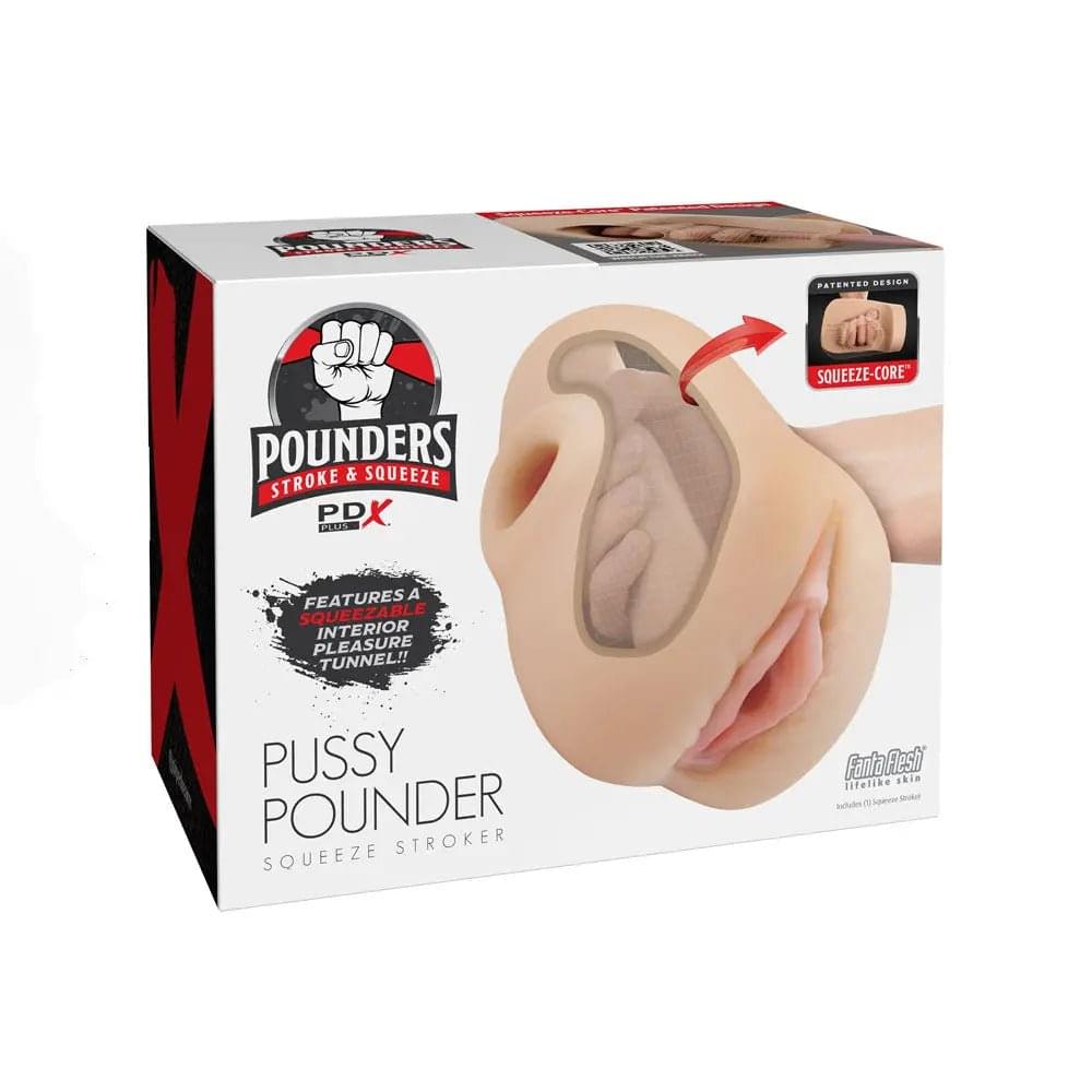 PDX Plus Pussy Pounder Squeeze Stroker -  -  Vagina Stroker Pipedream Discreet Intimate Essentials.