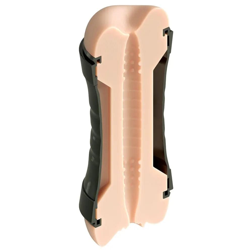 PDX Wet Pussies Super Flip-A-Pussy Over - Light -  Dual Ended Stroker (Vagina & Ass) Pipedream Discreet Intimate Essentials.