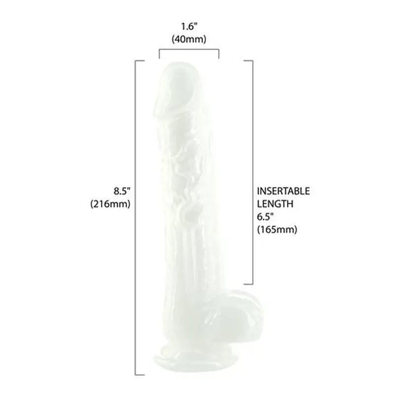 Pearl Dildo 8.5in Pearl White Addiction Discreet Intimate Essentials.
