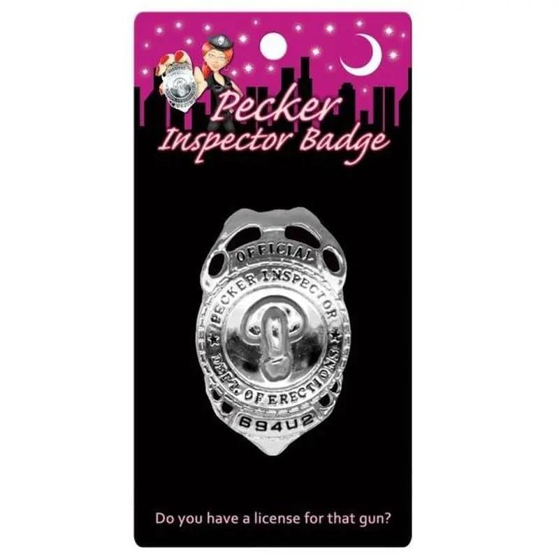 Pecker Inspector Badge Kheper Games Discreet Intimate Essentials.