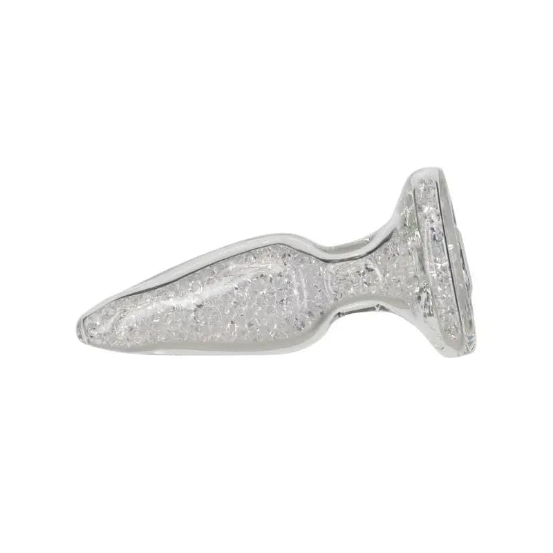 Pillow Talk Fancy Luxurious Glass Anal Plug w Clear Gem Pillow Talk Discreet Intimate Essentials.