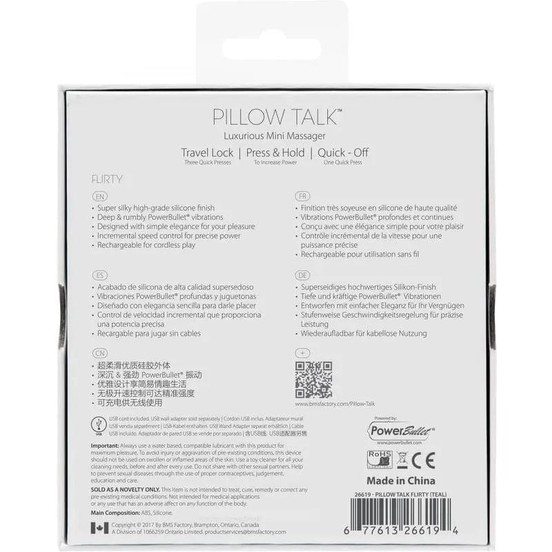 Pillow Talk Flirty Pink Pillow Talk Discreet Intimate Essentials.