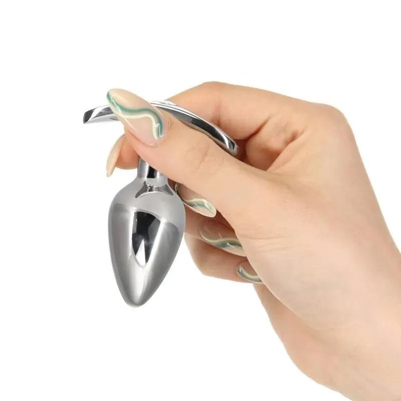 Pillow Talk Sneaky Luxurious Stainless Steel Anal Plug w Swarovski Crystal Pillow Talk Discreet Intimate Essentials.