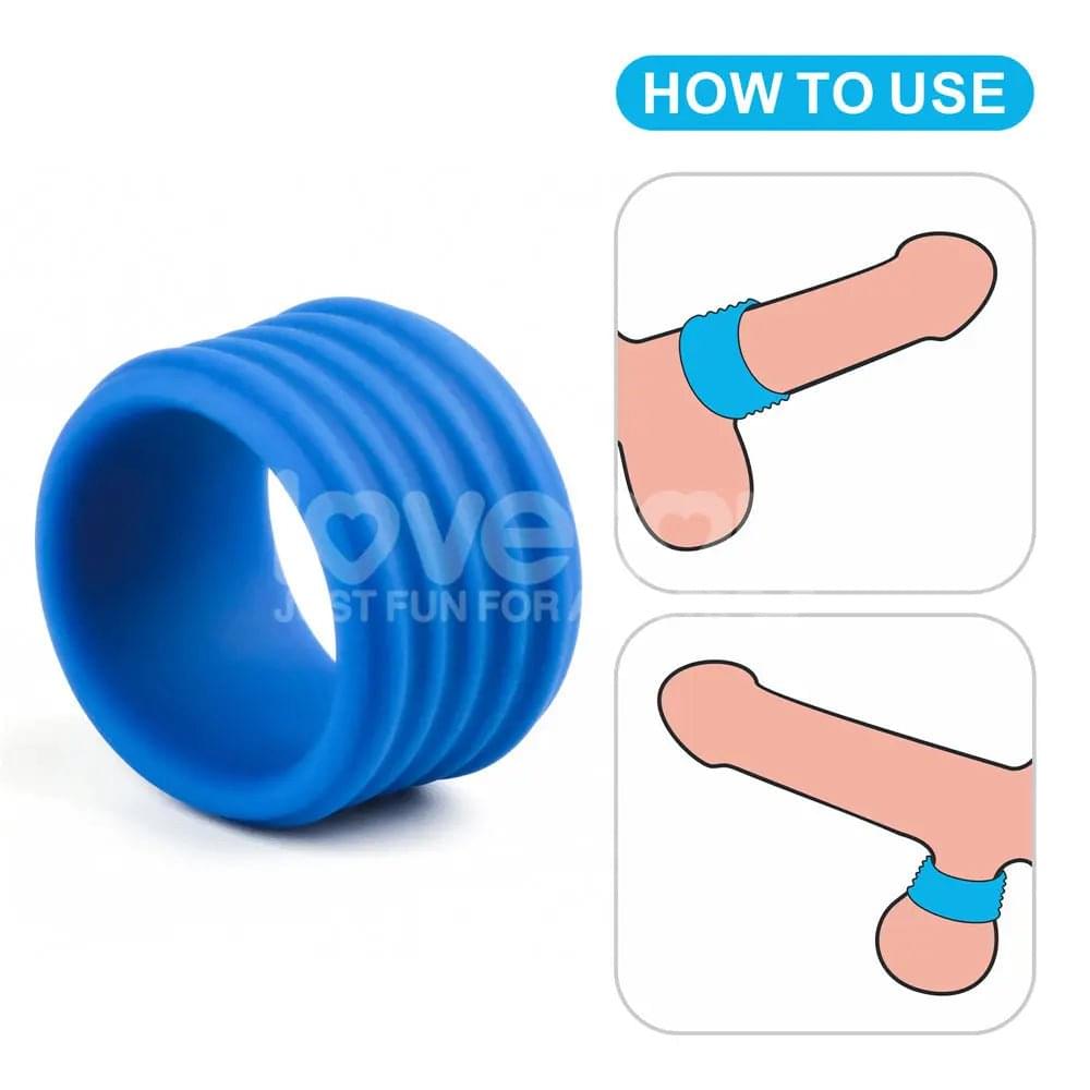 Pinnacle Pro Deep Rib Grip -  Cock Ring Lovetoy Discreet Intimate Essentials.