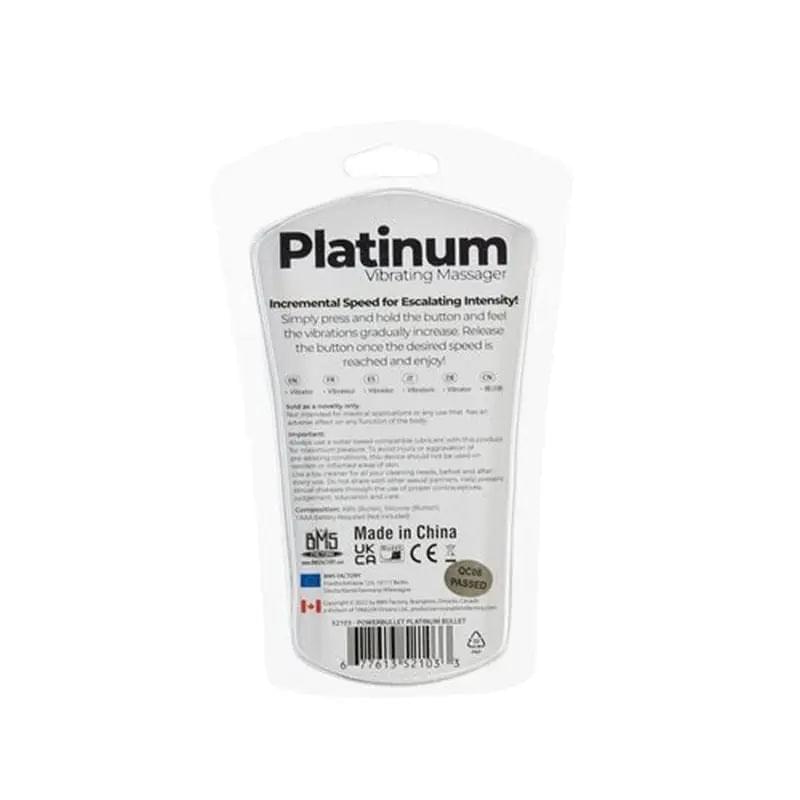 Platinum Bullet 9cm PowerBullet Discreet Intimate Essentials.