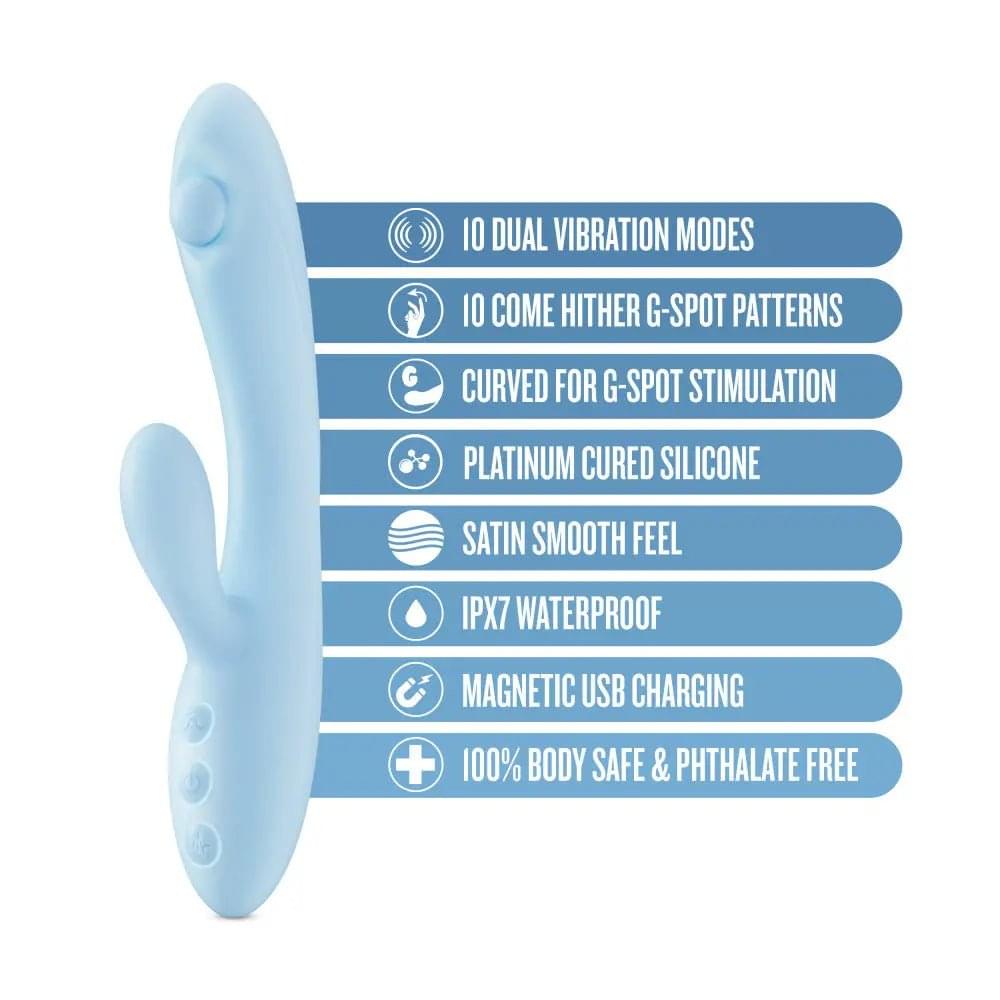 Play With Me - Moondust Magic -  20.3 cm USB Rechargeable Rabbit Vibrator Blush Novelties Discreet Intimate Essentials.