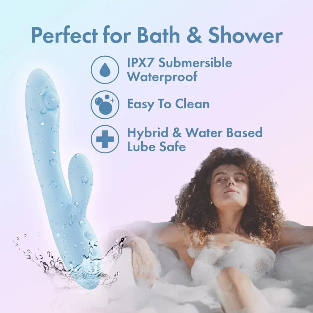 Play With Me - Moondust Magic -  20.3 cm USB Rechargeable Rabbit Vibrator Blush Novelties Discreet Intimate Essentials.