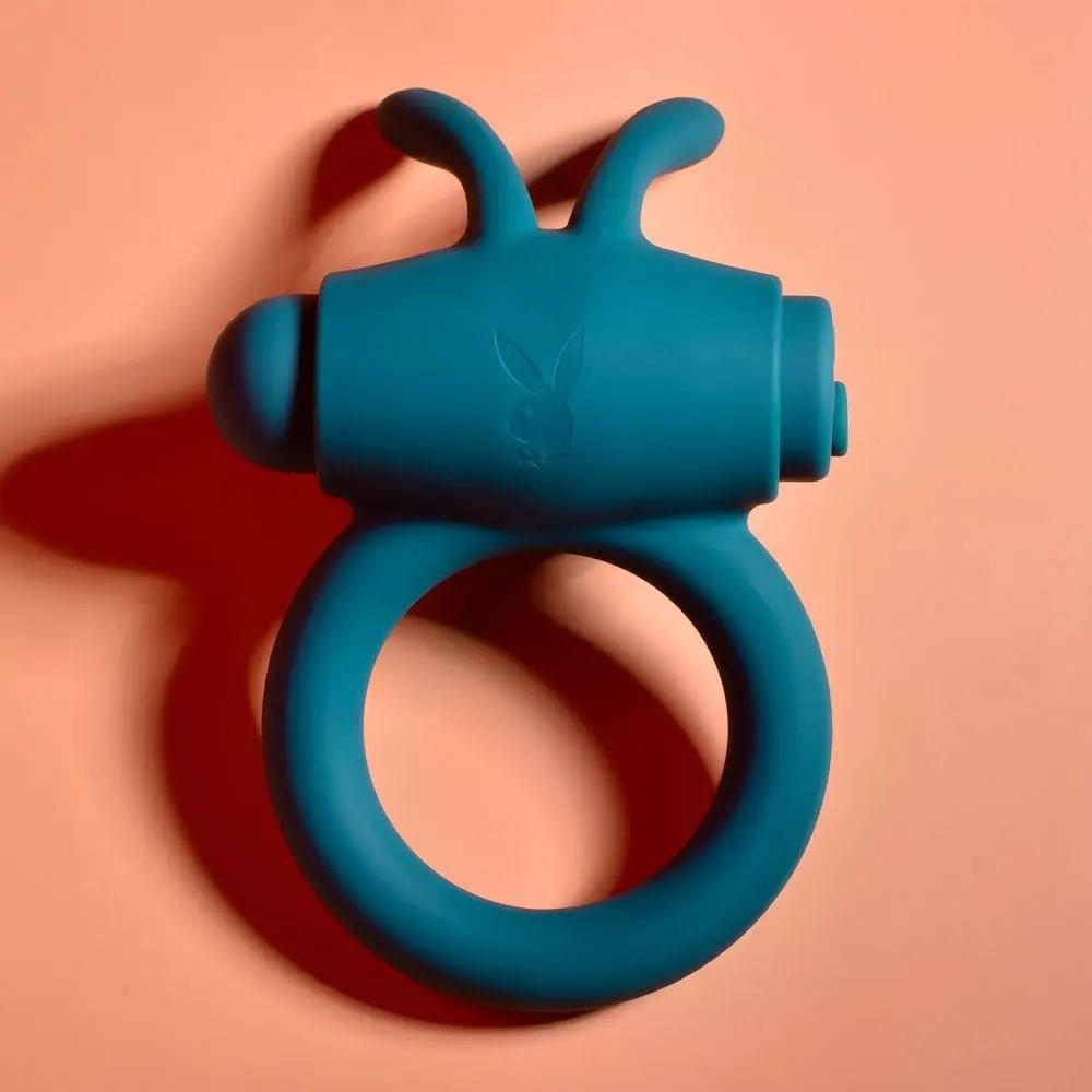 Playboy Pleasure BUNNY BUZZER -  USB Rechargeable Vibrating Cock Ring Playboy Pleasure Discreet Intimate Essentials.