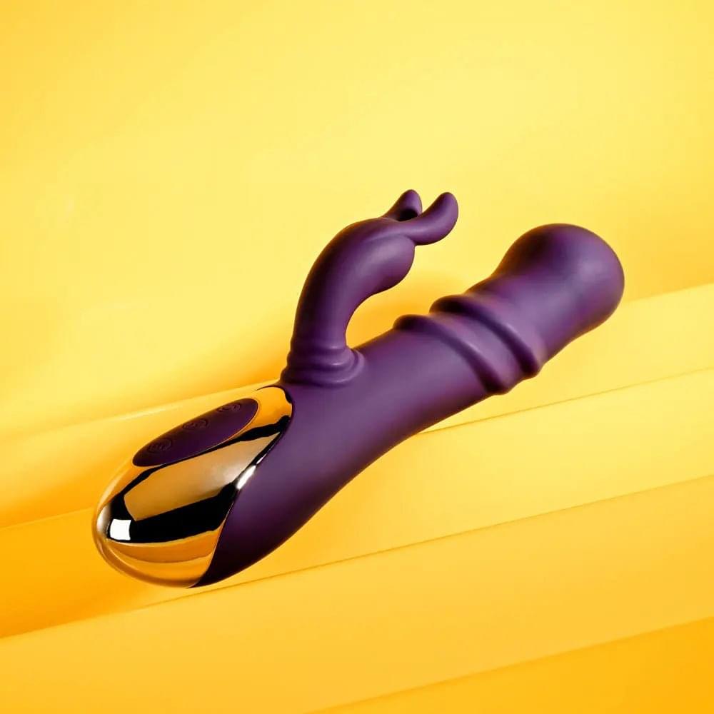 Playboy Pleasure BUNNY PUNCH -  24.4 cm USB Rechargeable Twirling Rabbit Vibrator Playboy Pleasure Discreet Intimate Essentials.