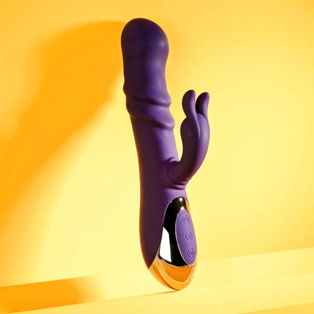 Playboy Pleasure BUNNY PUNCH -  24.4 cm USB Rechargeable Twirling Rabbit Vibrator Playboy Pleasure Discreet Intimate Essentials.