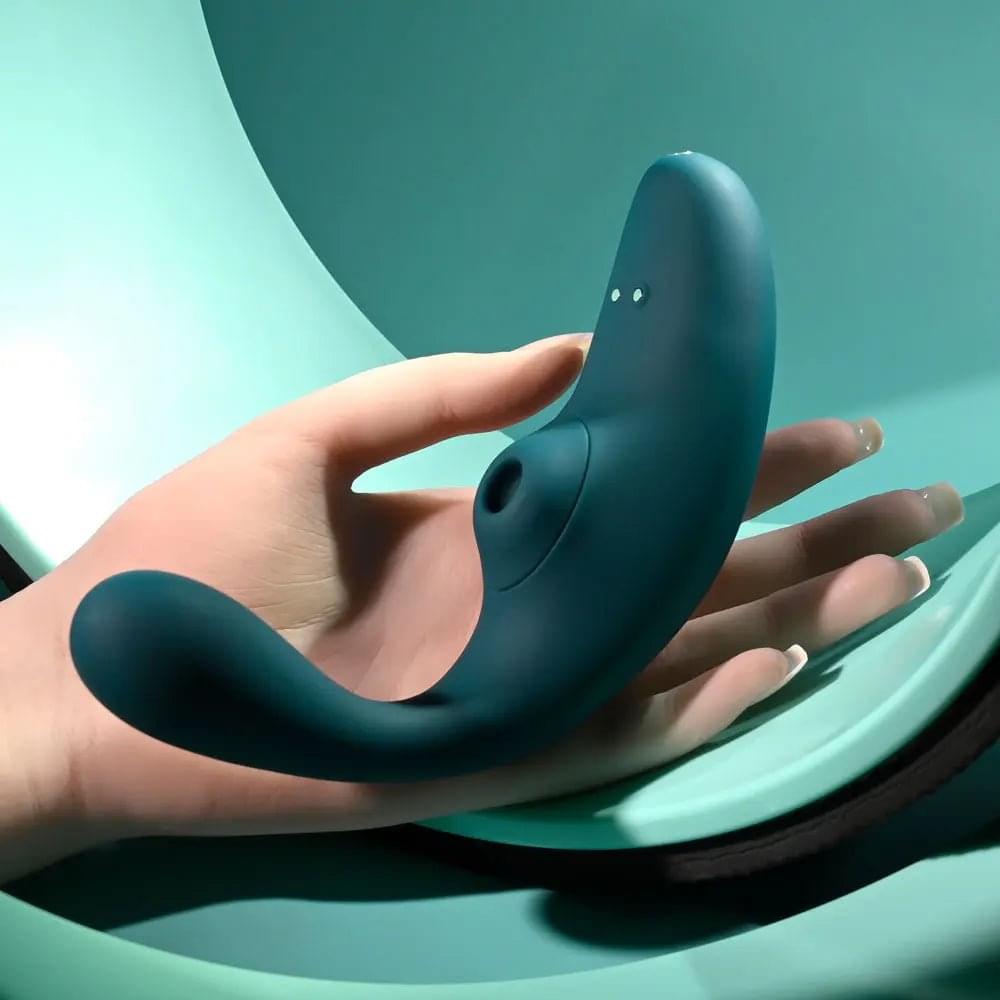 Playboy Pleasure CHARMER -  USB Rechargeable Vibrator with Clitoral Suction Playboy Pleasure Discreet Intimate Essentials.