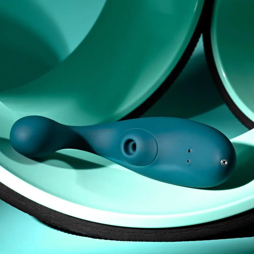 Playboy Pleasure CHARMER -  USB Rechargeable Vibrator with Clitoral Suction Playboy Pleasure Discreet Intimate Essentials.