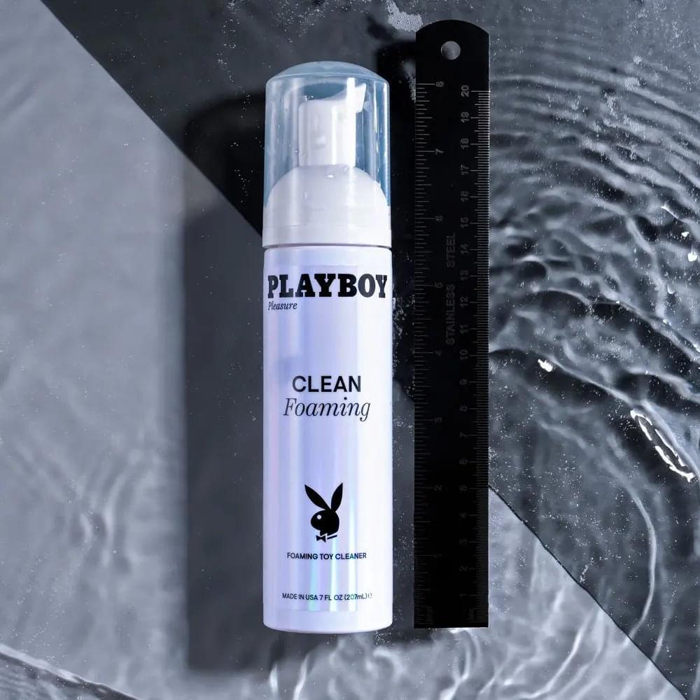 Playboy Pleasure CLEAN FOAMING - Foaming Toy Cleaner - 207 ml Bottle Playboy Pleasure Discreet Intimate Essentials.