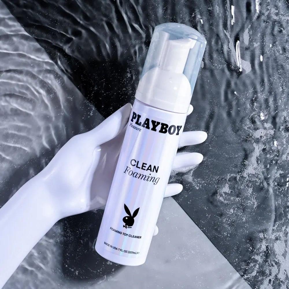 Playboy Pleasure CLEAN FOAMING - Foaming Toy Cleaner - 207 ml Bottle Playboy Pleasure Discreet Intimate Essentials.