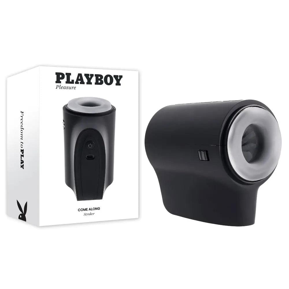 Playboy Pleasure COME ALONG - USB Rechargeable Vibrating Stroker Playboy Pleasure Discreet Intimate Essentials.
