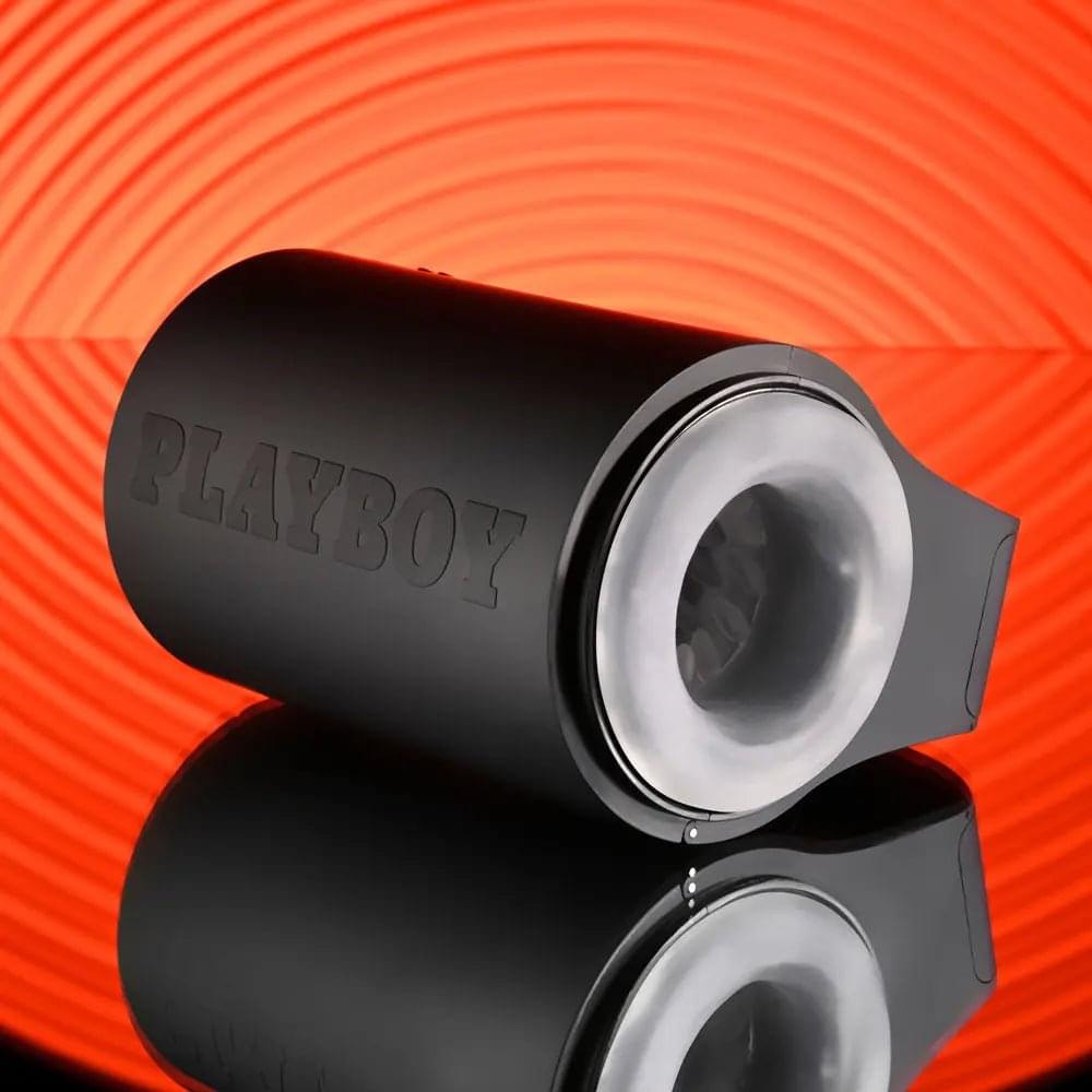 Playboy Pleasure COME ALONG - USB Rechargeable Vibrating Stroker Playboy Pleasure Discreet Intimate Essentials.