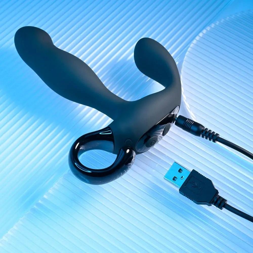 Playboy Pleasure COME HITHER -  13.2 cm USB Rechargeable Vibrating Prostate Massager with Wireless Remote Control Playboy Pleasure Discreet Intimate Essentials.