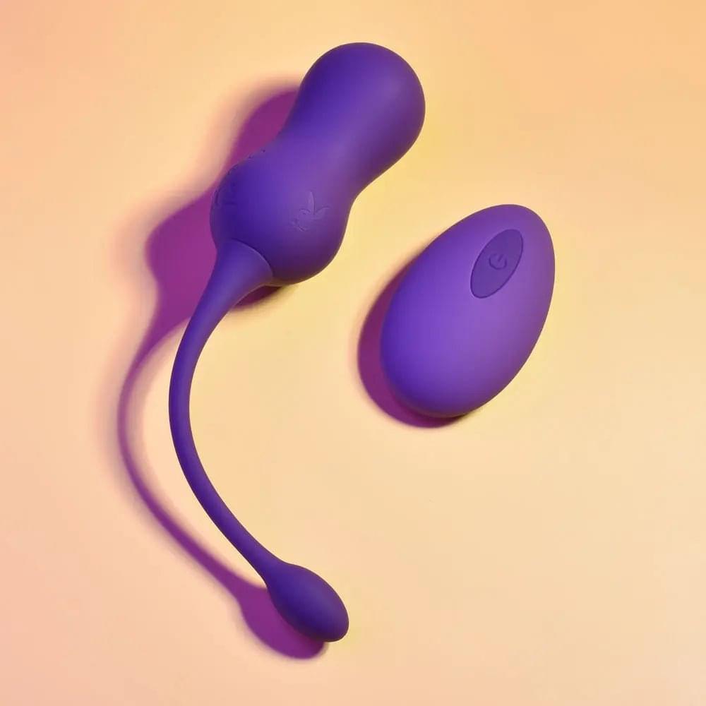 Playboy Pleasure DOUBLE TIME -  USB Rechargeable Vibrating Kegel Balls Playboy Pleasure Discreet Intimate Essentials.