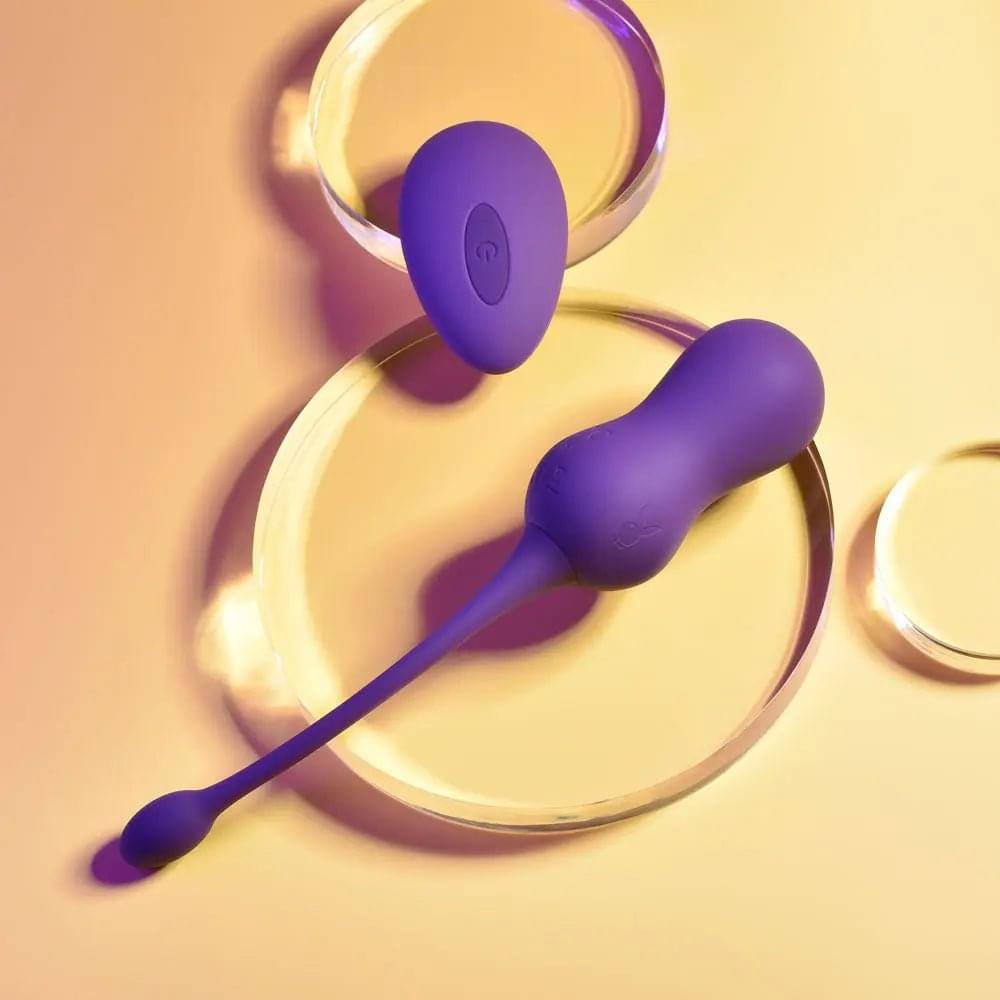 Playboy Pleasure DOUBLE TIME -  USB Rechargeable Vibrating Kegel Balls Playboy Pleasure Discreet Intimate Essentials.