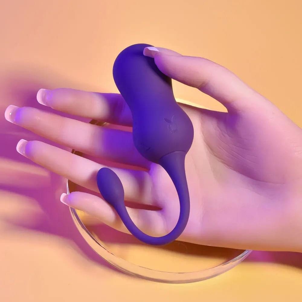 Playboy Pleasure DOUBLE TIME -  USB Rechargeable Vibrating Kegel Balls Playboy Pleasure Discreet Intimate Essentials.