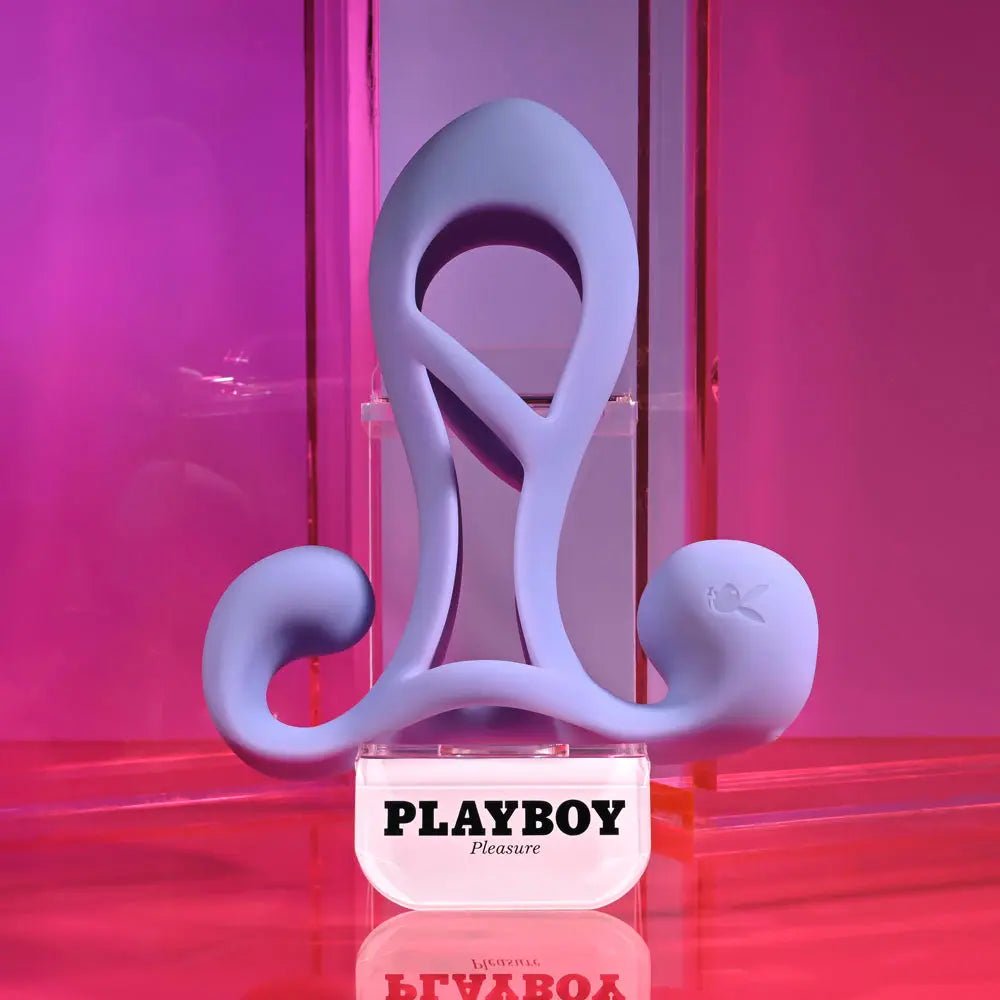 Shop affordable quality Playboy Pleasure FANTASY CAGE - USB Rechargeable Vibrating Penis Sleeve - Discreet Intimate Essentials - SLEEVES - Playboy Pleasure