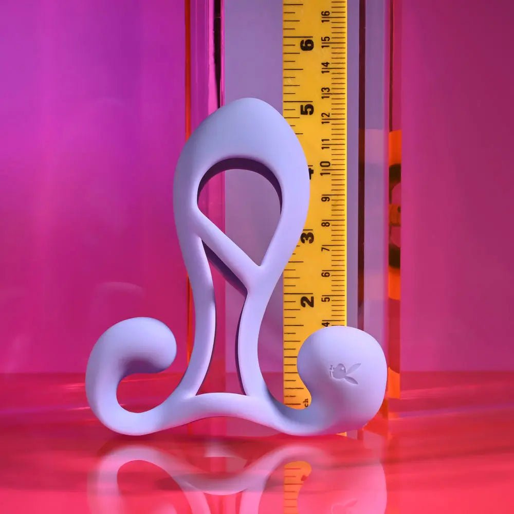 Shop affordable quality Playboy Pleasure FANTASY CAGE - USB Rechargeable Vibrating Penis Sleeve - Discreet Intimate Essentials - SLEEVES - Playboy Pleasure