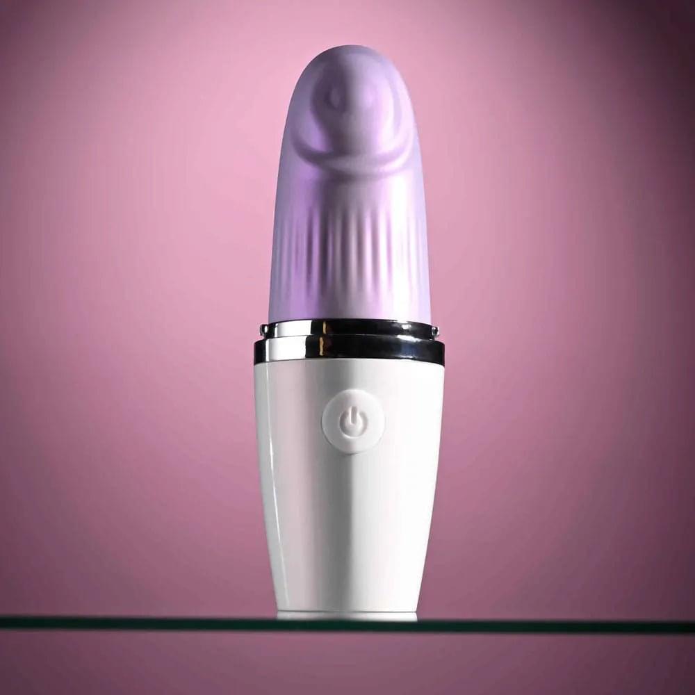Playboy Pleasure GETAWAY - White/ 14.2 cm USB Rechargeable Tapping Stimulator Playboy Pleasure Discreet Intimate Essentials.