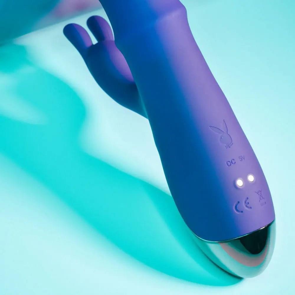Playboy Pleasure HOP TO IT -  23.5 cm USB Rechargeable Rabbit Vibrator Playboy Pleasure Discreet Intimate Essentials.